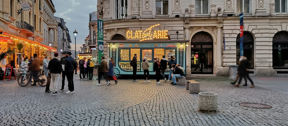 Pedestrians in Old Town, Bucharest, by Jani Godari on Unsplash