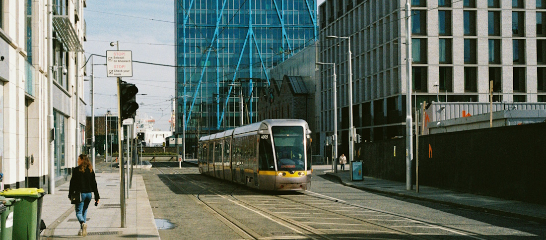 DART Train in Dublin by Denis Tuksar