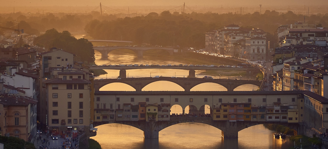 Piazzale Michelangelo at sunset