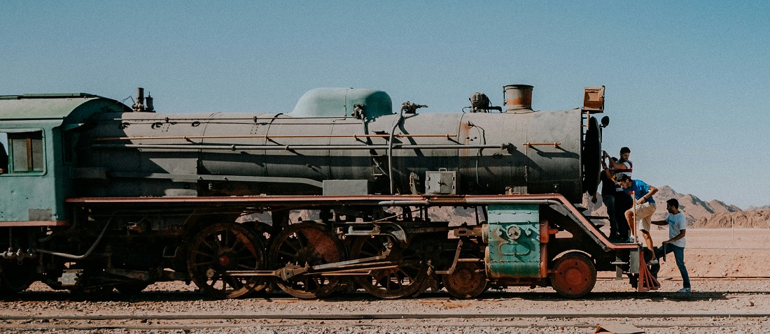 Railway in Jordan by Jude Al-Safadi