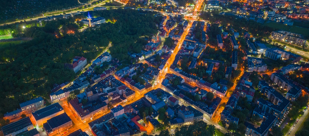 Krakow Cityscape at Night by Vitalii Onyshchuk on Unsplash