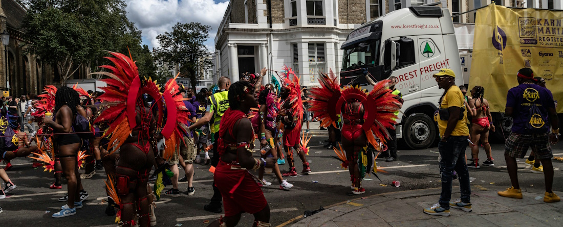 Notting Hill festivities by Bernd Dittrich