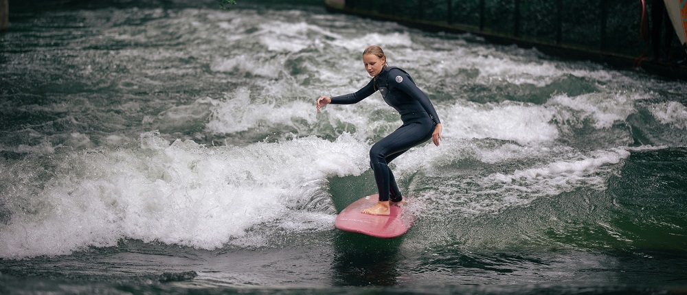 Surfing in English Garden Munich by Mushvig Niftaliyev