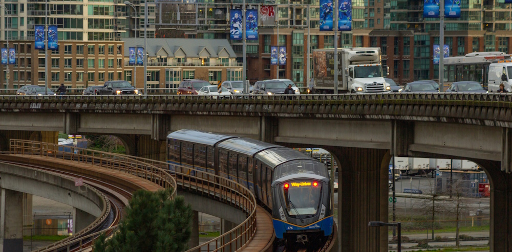 Skytrain in Vancouver by Ewan Streit