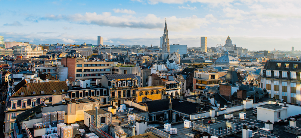 Brussels central business district, Belgium