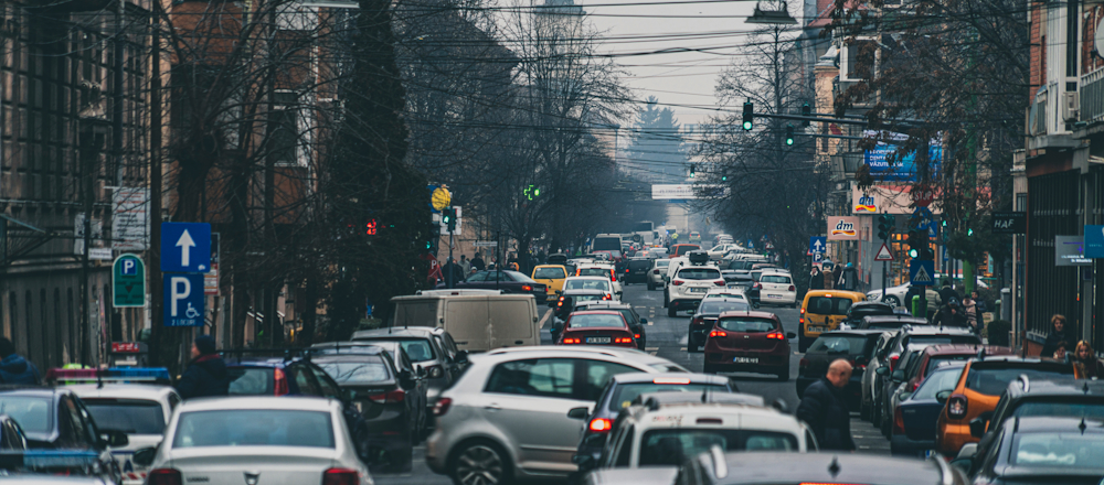 Traffic in Arad, Romania, by Sorin Gheorghita on Unsplash