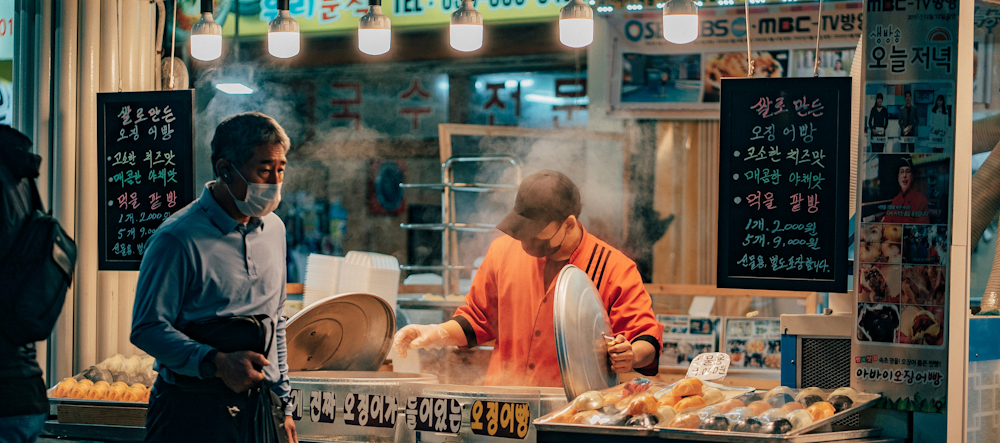 Food Stall in Seoul by Daniel Bernard on Unsplash