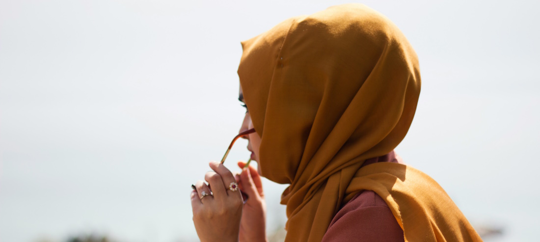 Woman with head covered by Ifrah Akhter